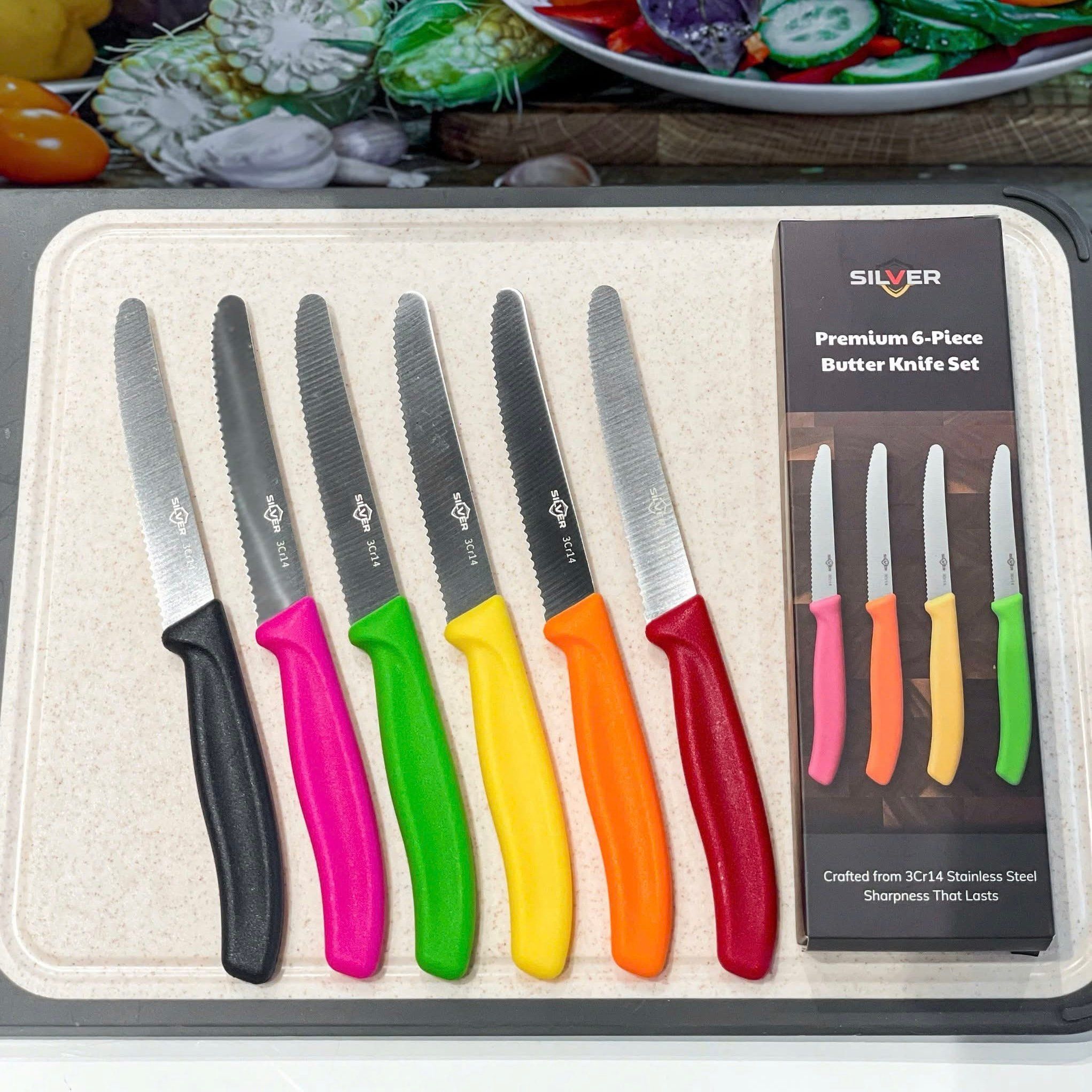 Set 6 dao răng cưa Silver