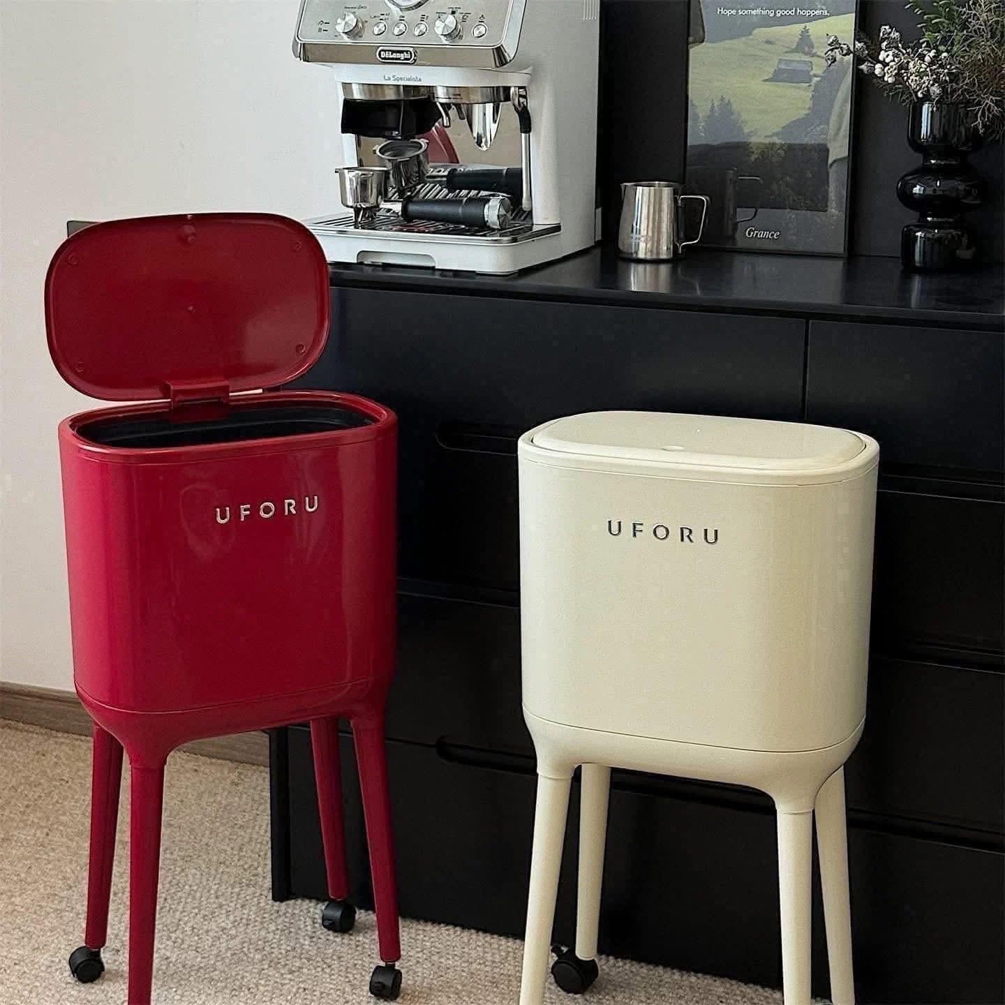 Thùng rác chân cao di động Uforu 16 lít