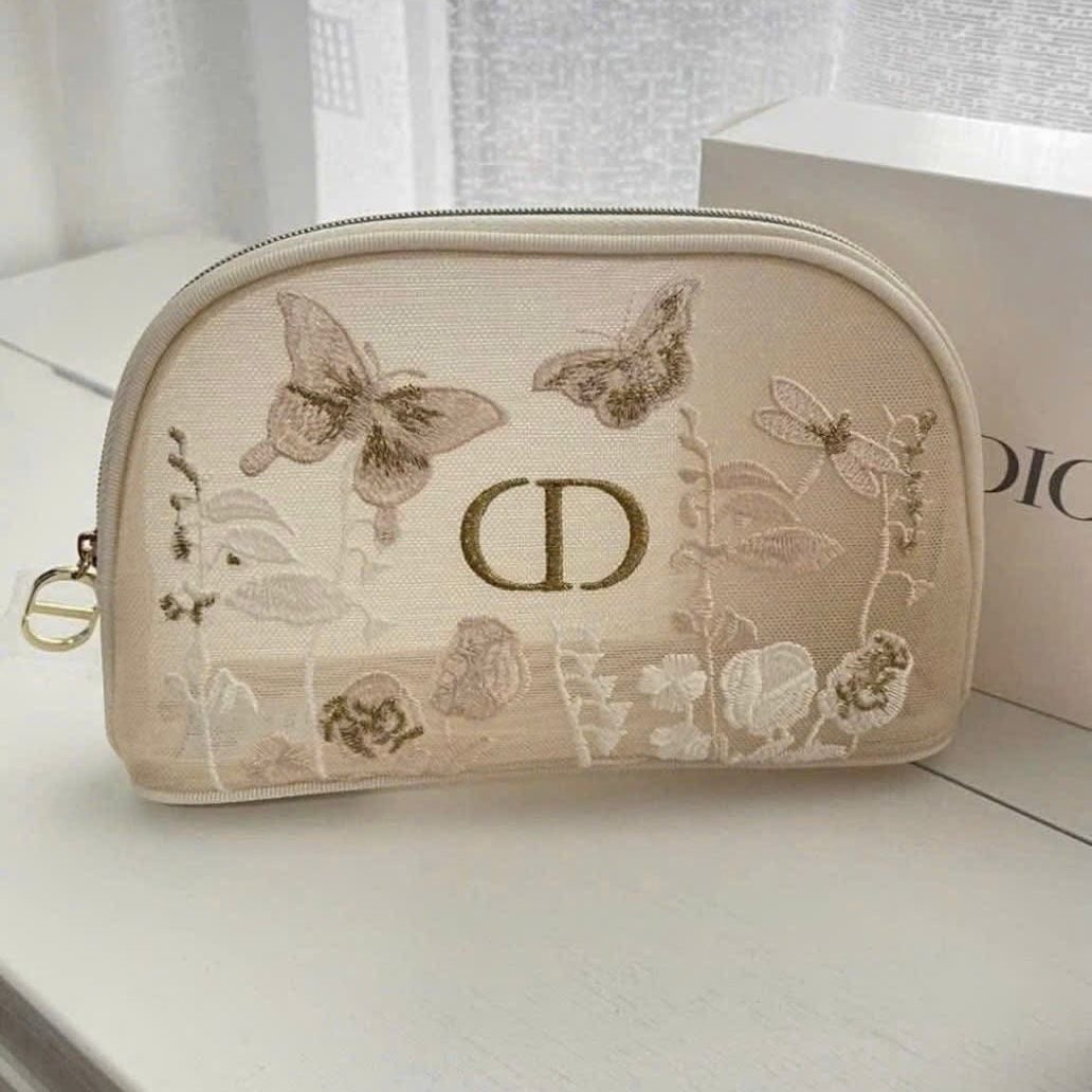 Túi Gift Dior Pouch thêu tinh xảo mới siêu xinh fullbox