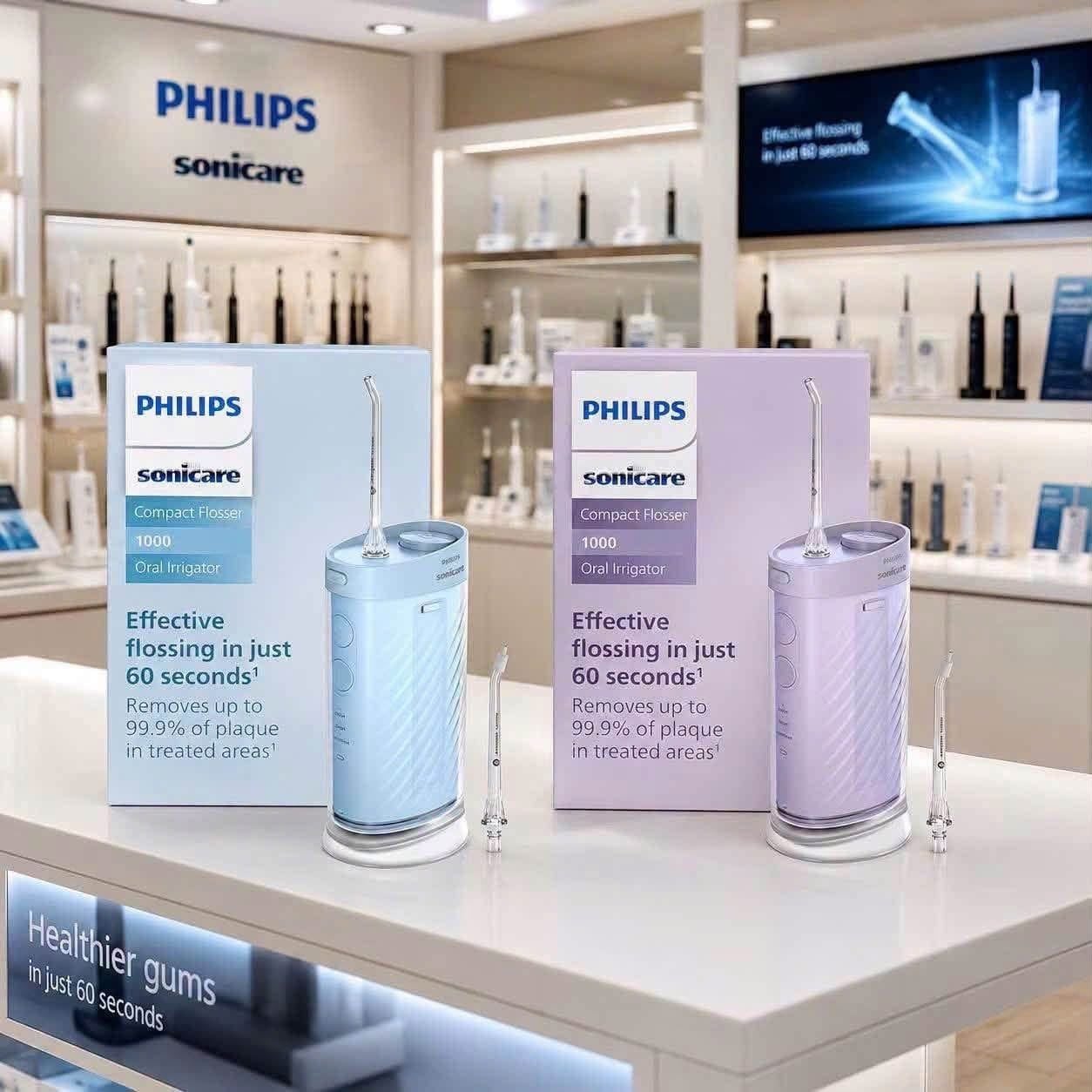 Máy tăm nước gấp gọn Philips HX3333