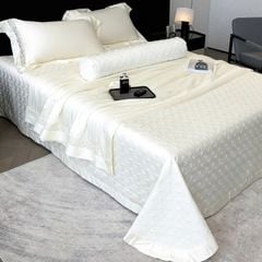 Bộ chăn ga gối Tencel 120s trần bông