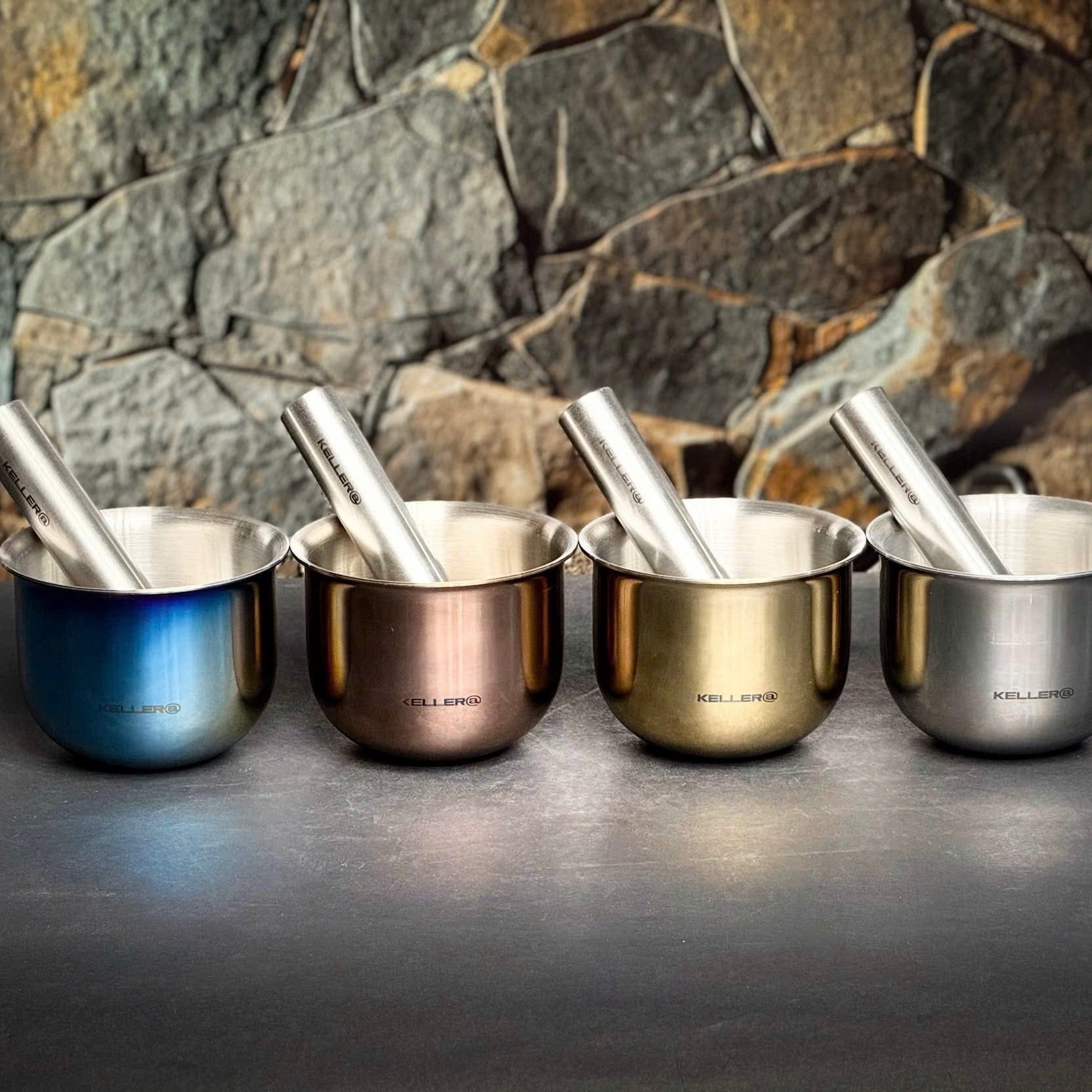 Set cối chày inox Keller