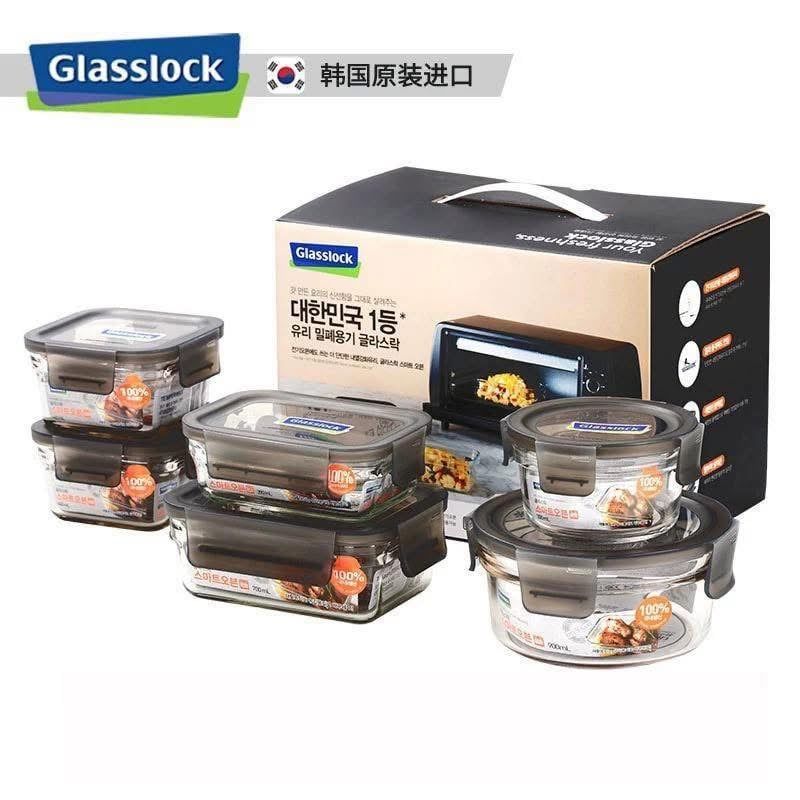 Hộp đựng thực phẩm bằng thủy tinh cường lực Glasslock Made in Korea