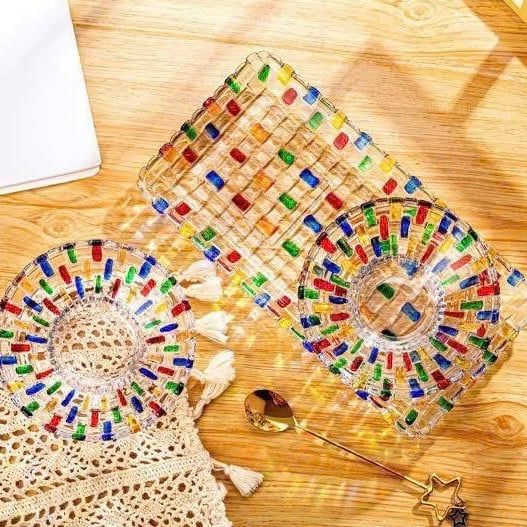 Set 2 bát 1 khay cầu vồng