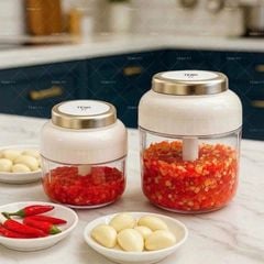 Set 2 máy xay tỏi kéo tay Tewa Japan