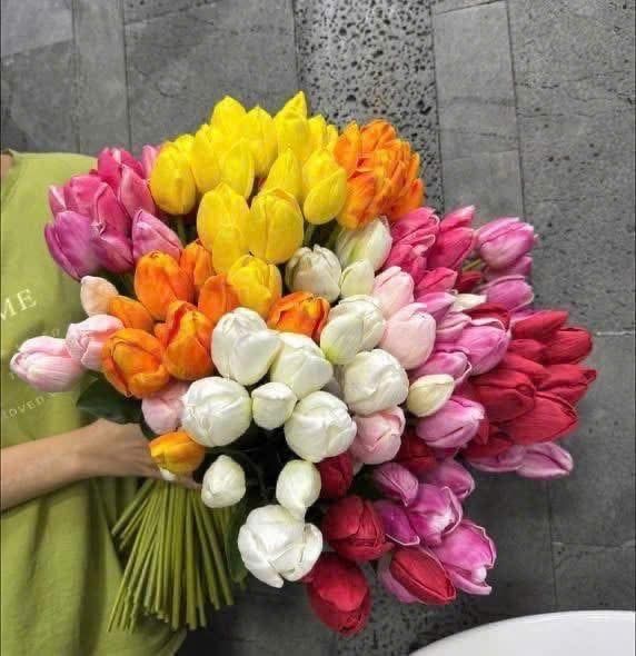 Set 6 bông hoa lụa trang trí