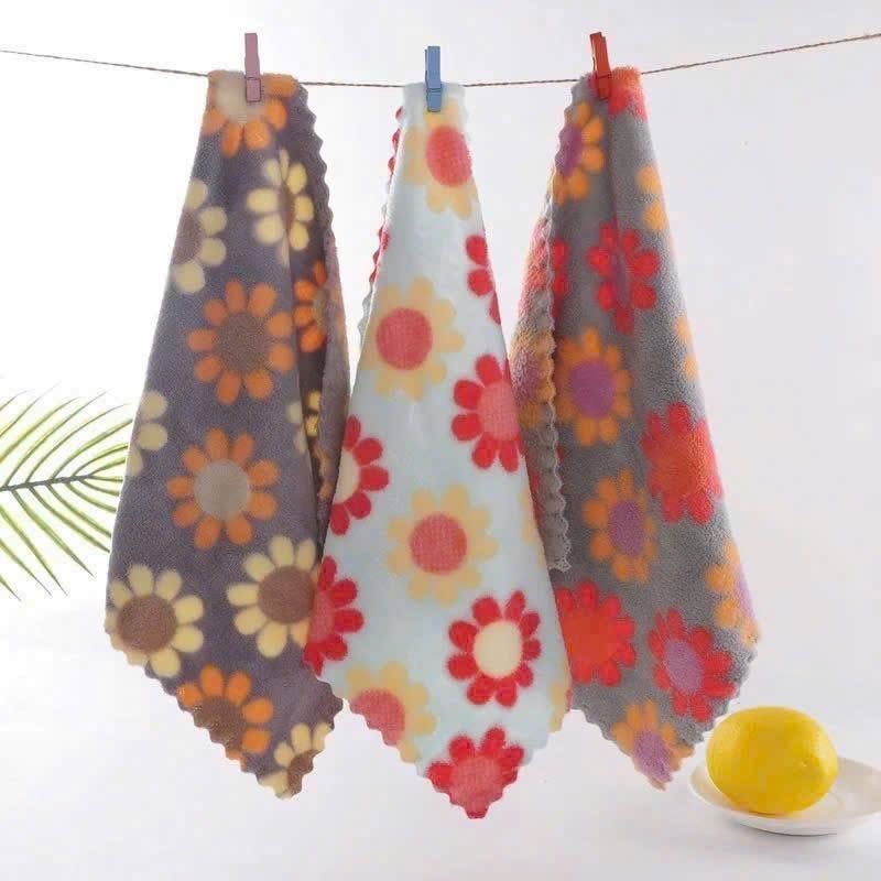 Set 10 khăn lau đa năng sợi microfiber siêu mịn 2 mặt