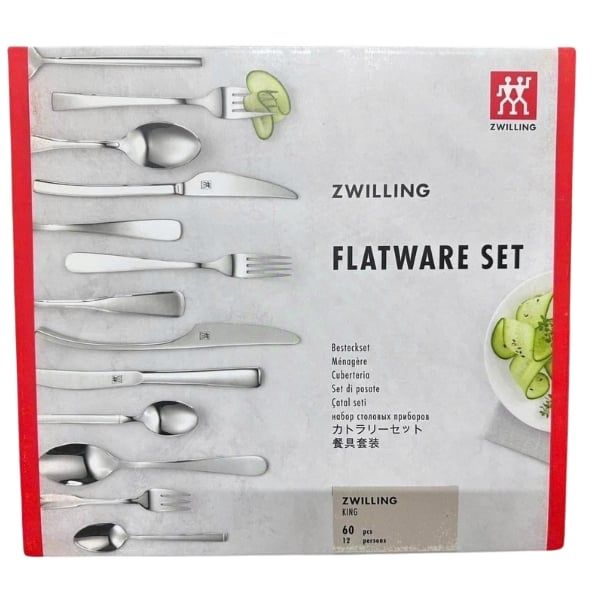 Bộ dao thìa dĩa Zwilling King 60 món - Nội địa Đức