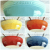 Set 5 đĩa oval cầu vồng Le Creuset 17cm