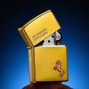 Bật lửa  Zippo Ngựa mạ vàng 18k chào năm mới 2026