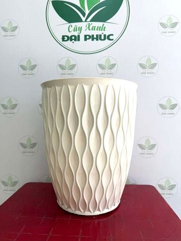 Chậu Nhựa Mắt Lưới Trắng Size Nhỏ 33x40cm – Gọn Gàng, Dễ Bố Trí Không Gian