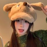  Mũ nồi cún bông nâu 