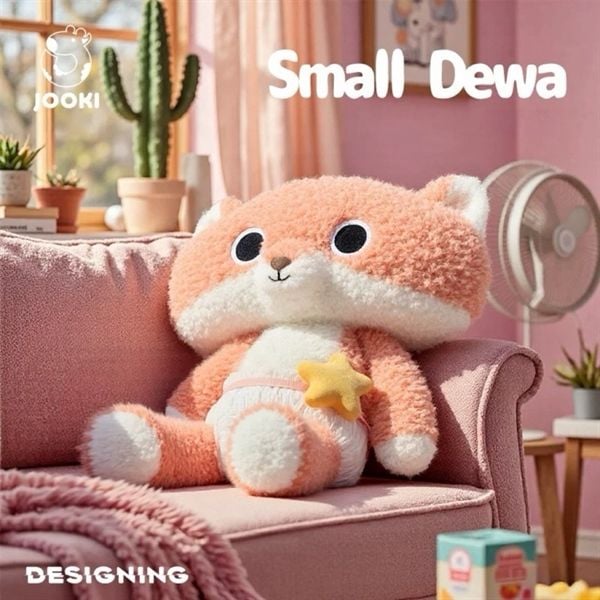  Thú bông đầu dẹt đóng bỉm 28cm 