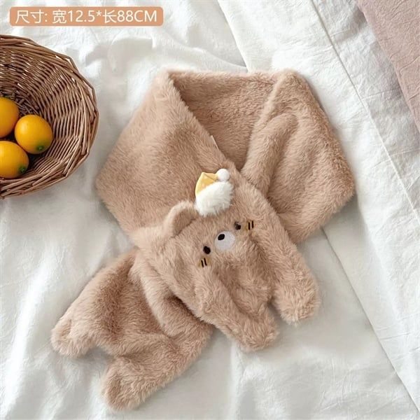  Set khăn găng tay gấu nâu mũ vàng 