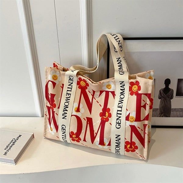  Túi tote cứng Gentle Woman 43x30x12cm 