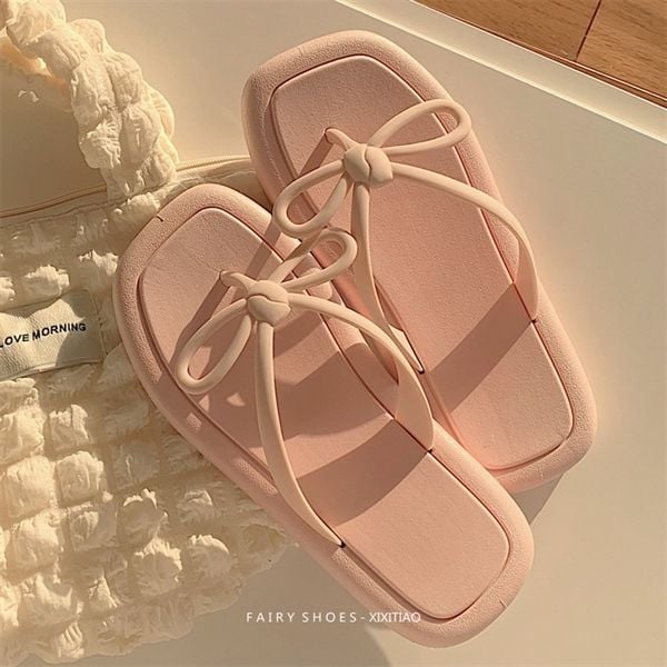  Dép xỏ ngón quai nơ 