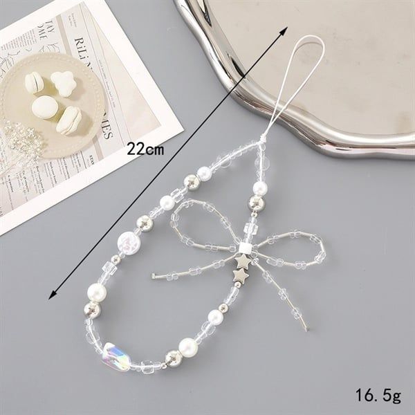  Dây charm đeo điện thoại charm nơ trong 