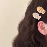  Kẹp tóc cá béo kẻ sọc 