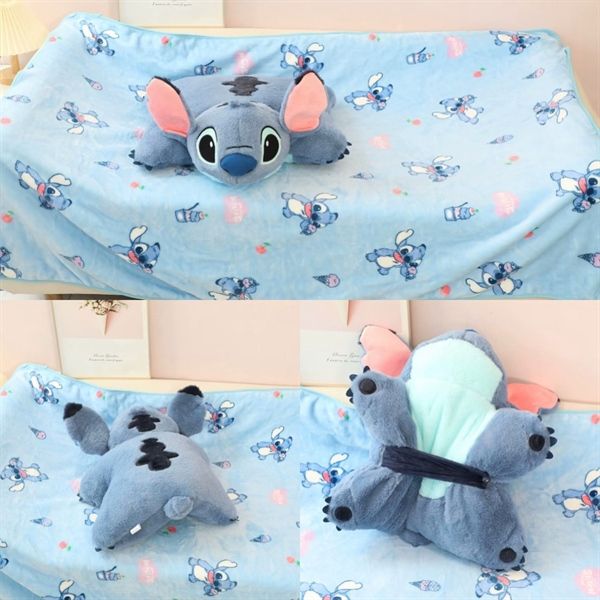  Set gối kèm chăn Stitch 100x150cm 