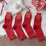  Tất Tom's family tone đỏ hình nổi nhí 