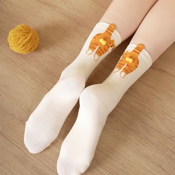  Tất DAMAHOOV mèo bi bông nổi 