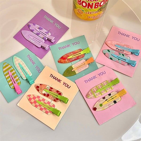  Set 2 kẹp xẻng mix hình màu sắc 