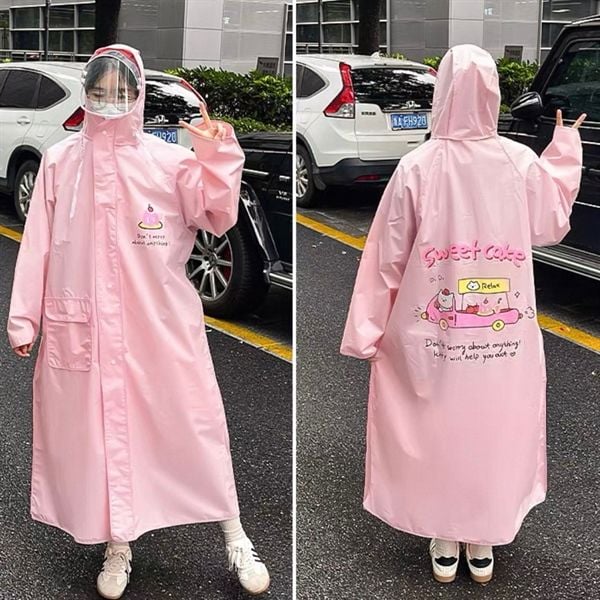  Áo mưa choàng hình dễ thương 