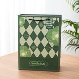  Túi quà tag giấy hoa xanh 