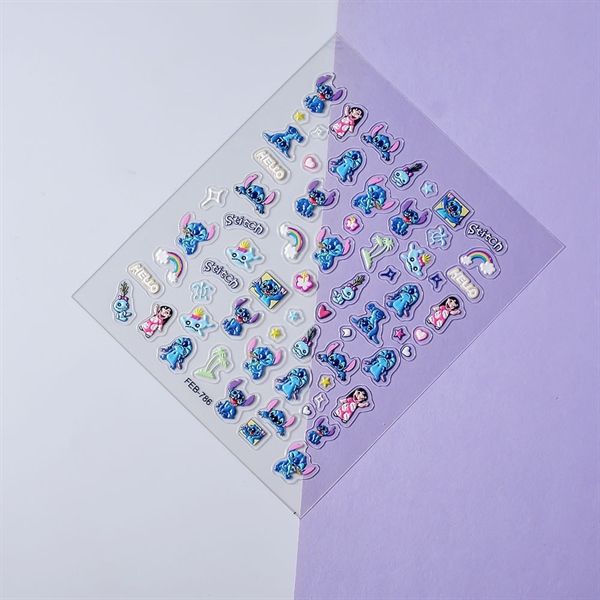 Sticker dán móng Stitch 