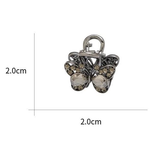  Kẹp càng cua bướm ngọc đen mini 