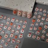  Sticker dán móng Ông già Noel tuần lộc mũi nổi 