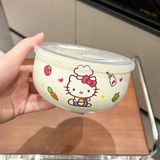  Bát giữ nhiệt Sanrio nắp hút chân không 