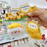  Móc khoá bông sushi xù 