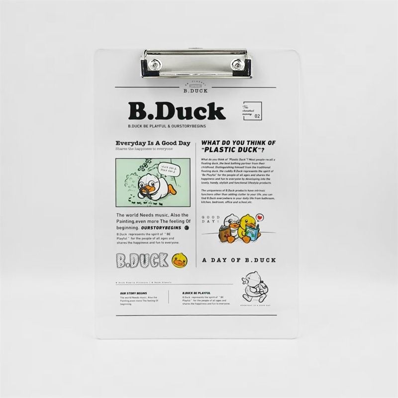  Bảng kẹp tài liệu nhựa trong B.Duck A4 