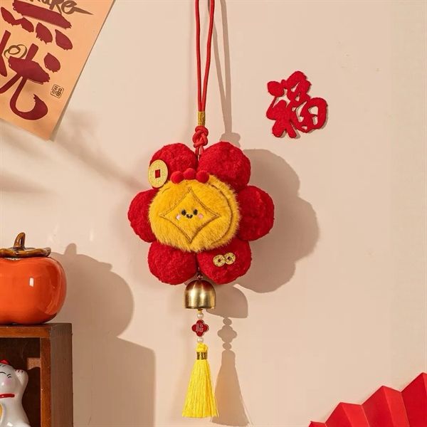  Dây treo bông hoa đồng tiền decor Tết 