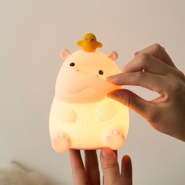  Đèn ngủ hà mã đội vịt 