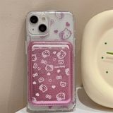  Kẹp thẻ Hello Kitty hồng da bóng 