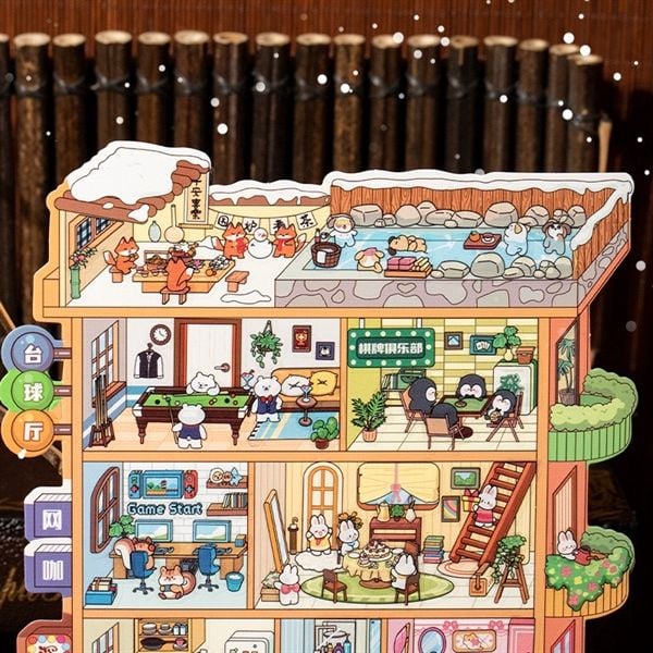  Sticker PET sắp xếp nhà ở nhiều phòng 