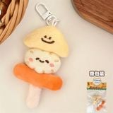  Móc khoá bông sushi xù 