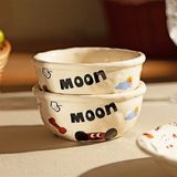  Set bát đĩa viền hoạ tiết nhí 