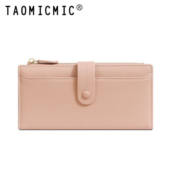  Ví da dài ngăn hở cúc bấm 