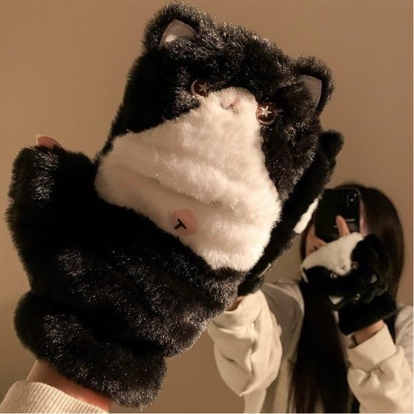  Găng tay mèo đen mắt sao 