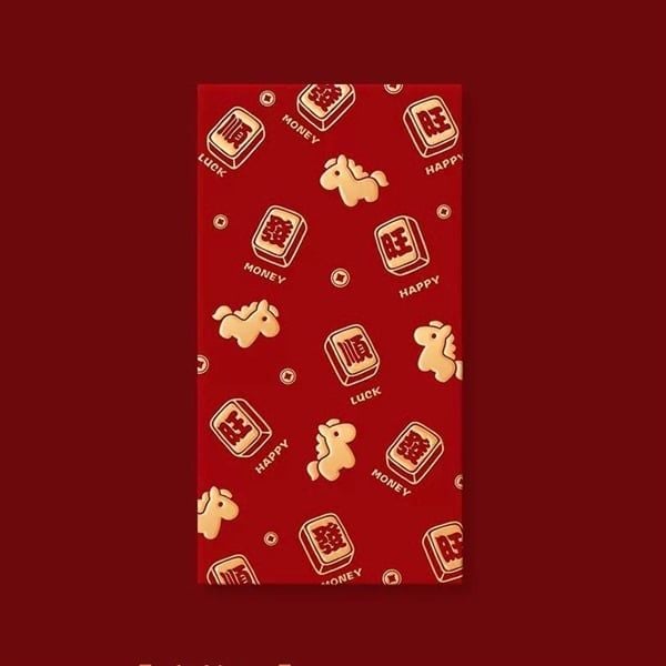  Bao lì xì ngựa đỏ dễ thương 