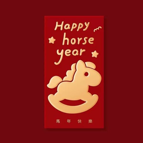  Bao lì xì ngựa đỏ dễ thương 