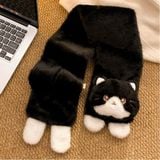  Khăn quàng cổ mèo đen mắt sao 