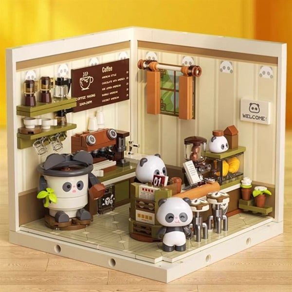  Xếp hình Jaki Panda's Cafe Shop 