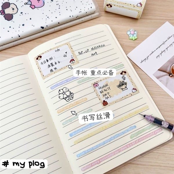  Sổ 4 hình thú bìa bọc nhám A5 