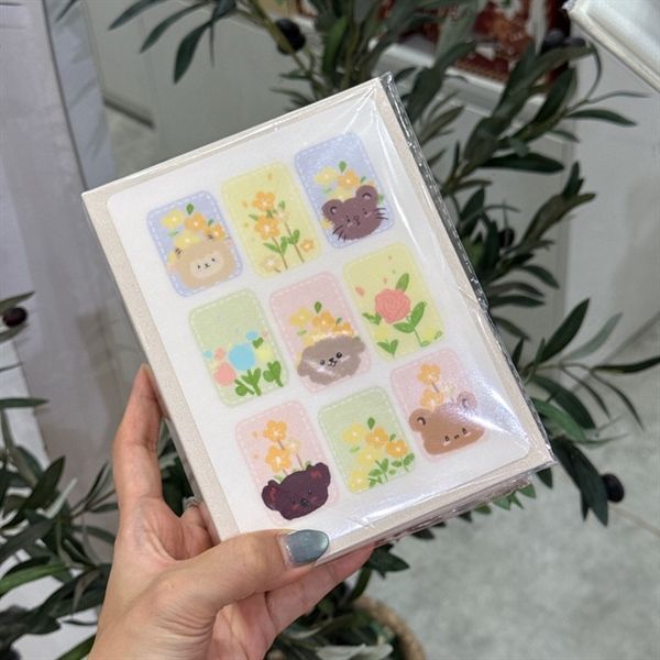  Album ảnh thú hoa ô vuông 