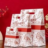  Túi quà gập miệng hoa bướm đỏ 