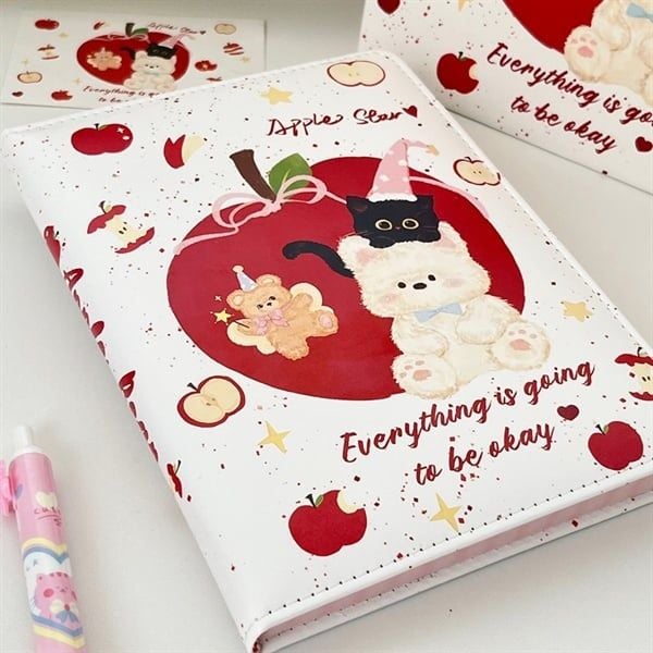  Sổ bọc da thú táo A5 96 trang 